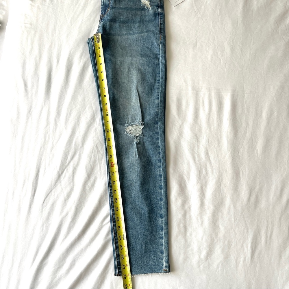 NWT STS Blue Jeans Womens Size 26 Caroline High Rise Raw Edge Denim Straight Leg - Picture 12 of 13